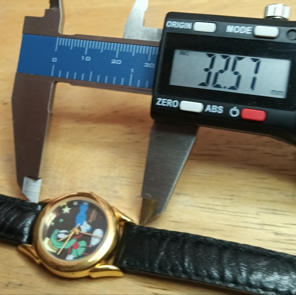 X Looney Tunes Marvin the Martian MOOD dial watch gold tone case 3 hand move - Picture 13 of 15